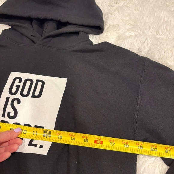 God Is Dope logo black hooded sweatshirt unisex Size Small - Picture 4 of 8